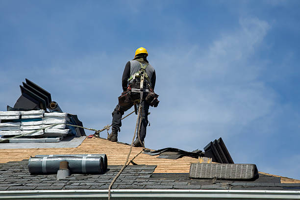 Professional Roofing technician working in Reynolds, IL